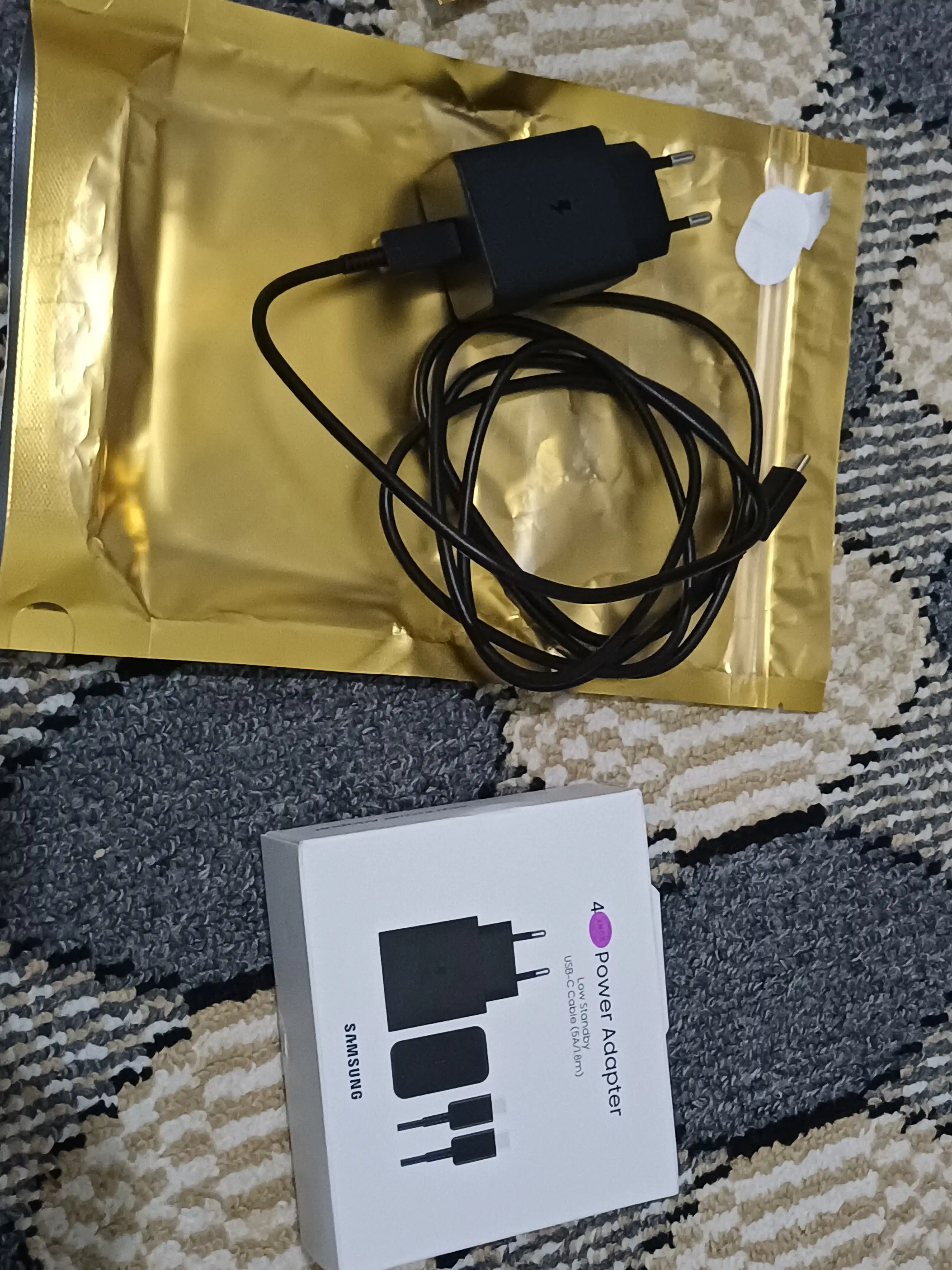 Samsung 45W USB-C (Type-C) Быстрое зарядное устройство + кабель USB-C 5A 1.8м