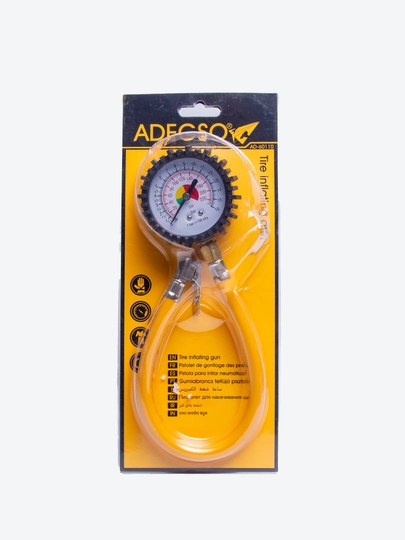 ADEGSO пистолет для накачки шин с манометром AD 60110, для авто и мото — SALAMA-AD60110