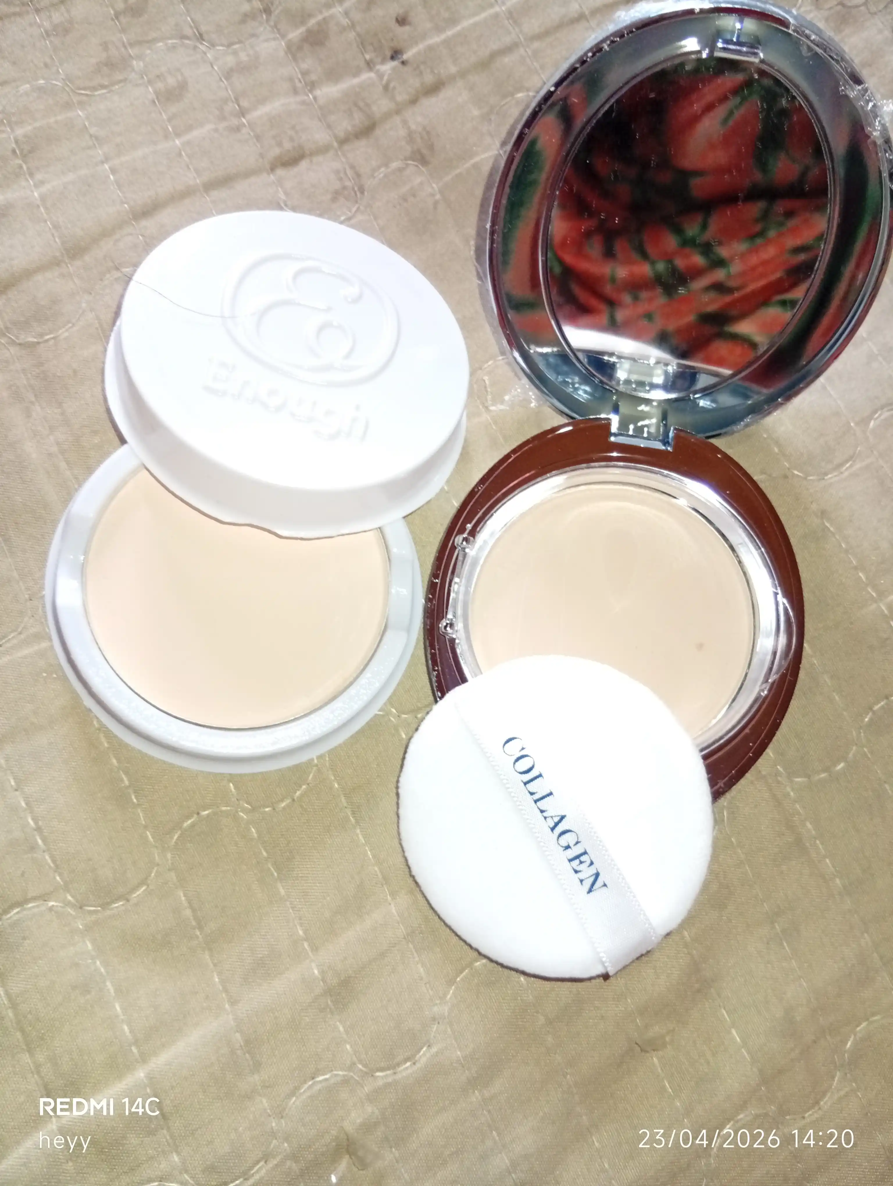 Пудра для лица, Collagen для лица с коллагеном, SPF 25+, для всех типов кожи