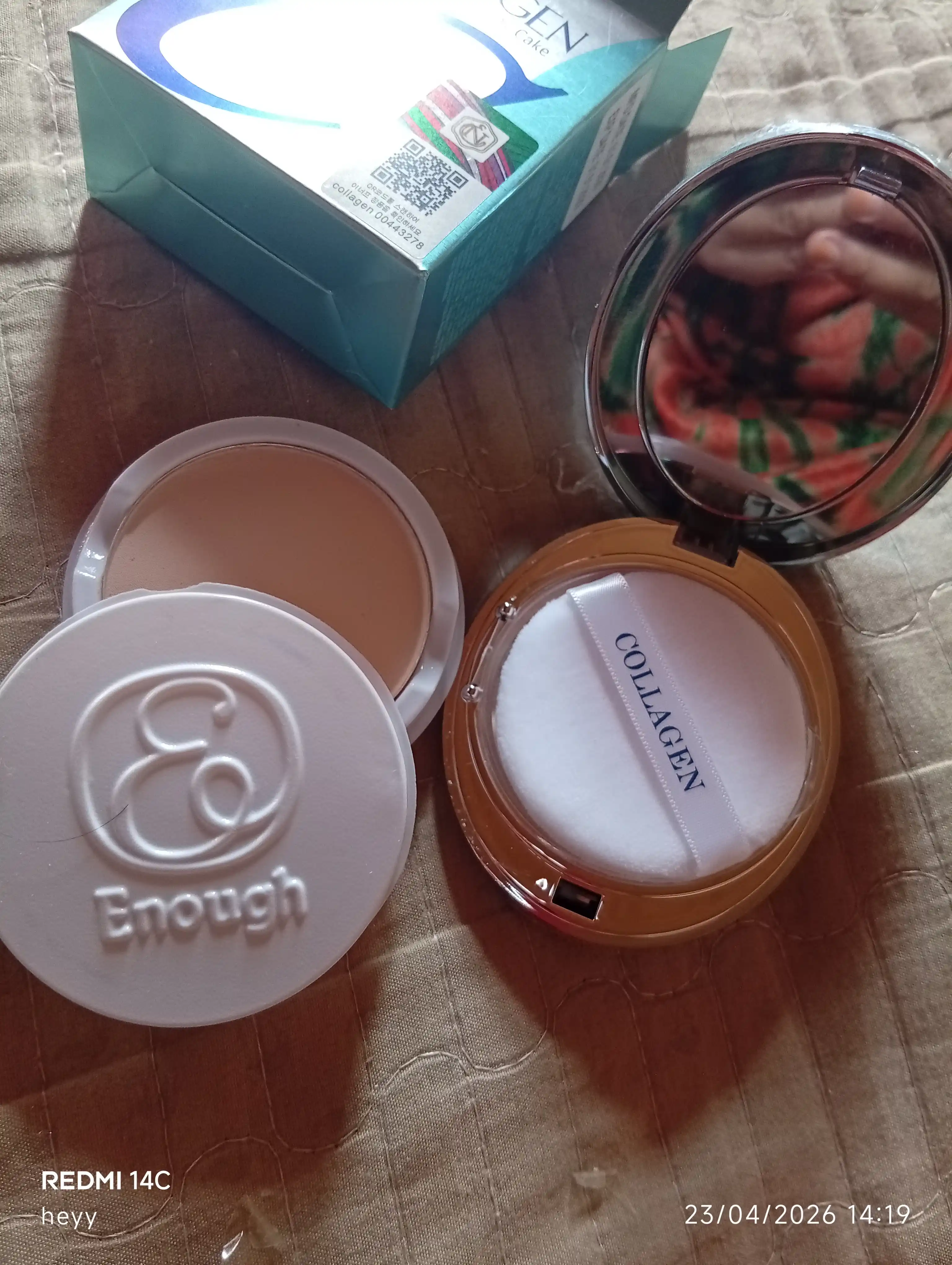 Пудра для лица, Collagen для лица с коллагеном, SPF 25+, для всех типов кожи
