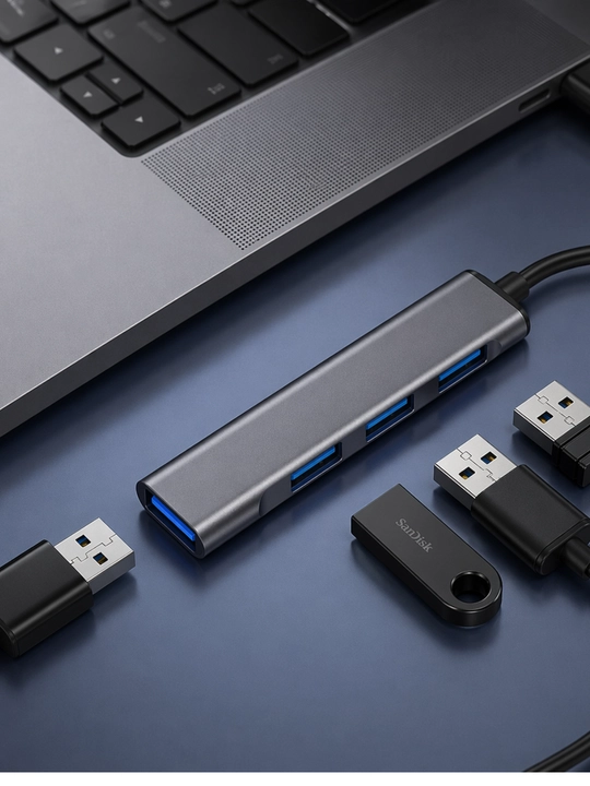 Адаптер для ноутбука и компьютера,USB HUB 7 Port Splitter USB 2.0,высокоскоростной USB хаб