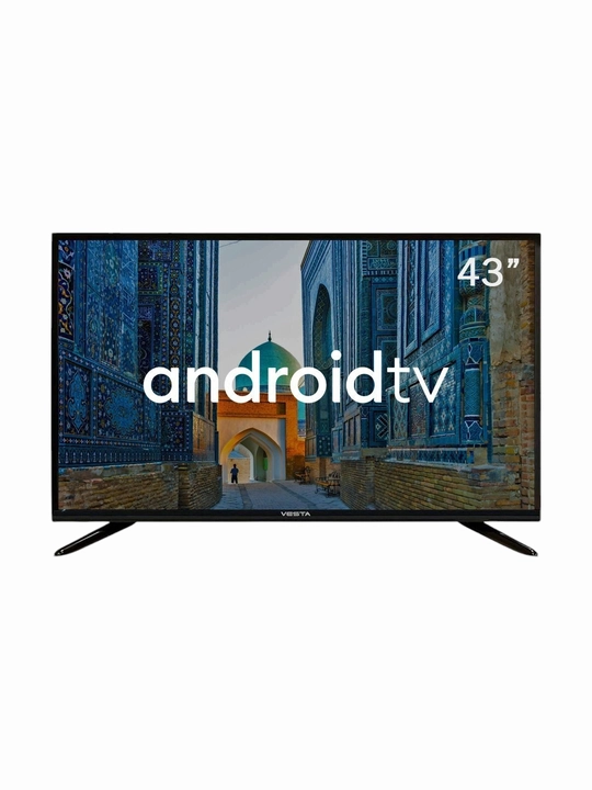 Телевизор Vesta 43V10H 43" Smart TV, Full HD, Wi-Fi, чёрный, современный LED телевизор - 