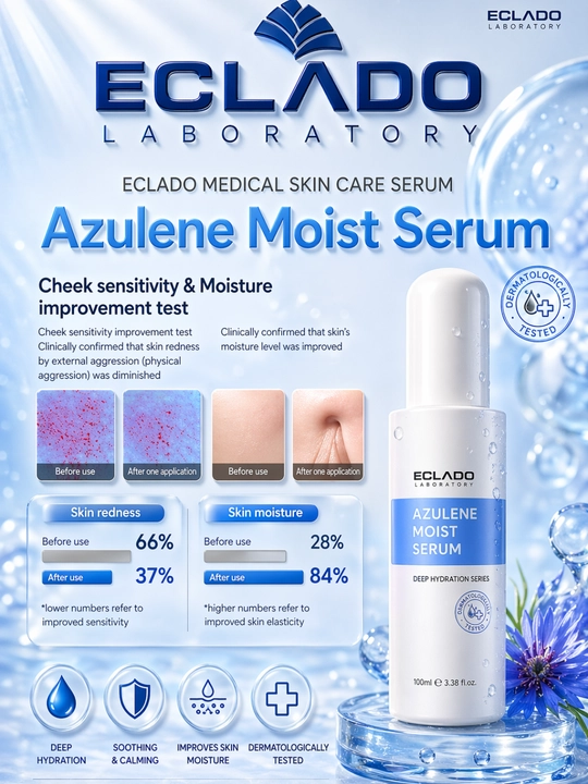 Увлажняющая сыворотка для лица Eclado Azulene Moist Serum для чувствительной кожи