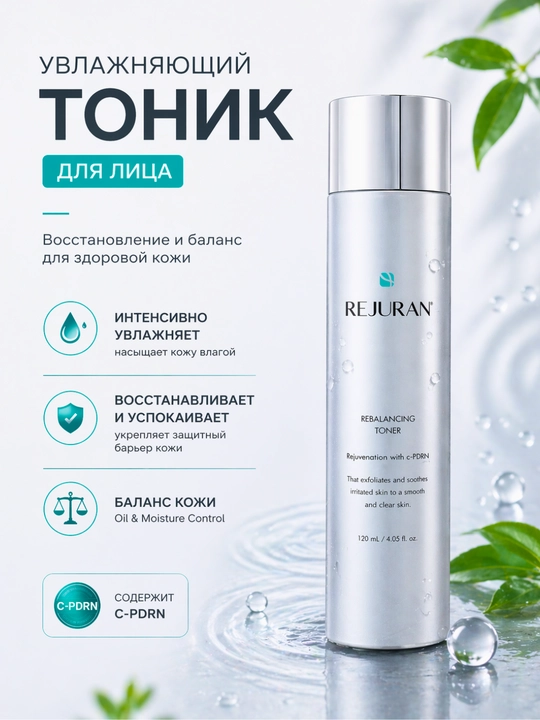 Yuz uchun namlantiruvchi tonik Rejuran C-PDRN 120 ml - 
