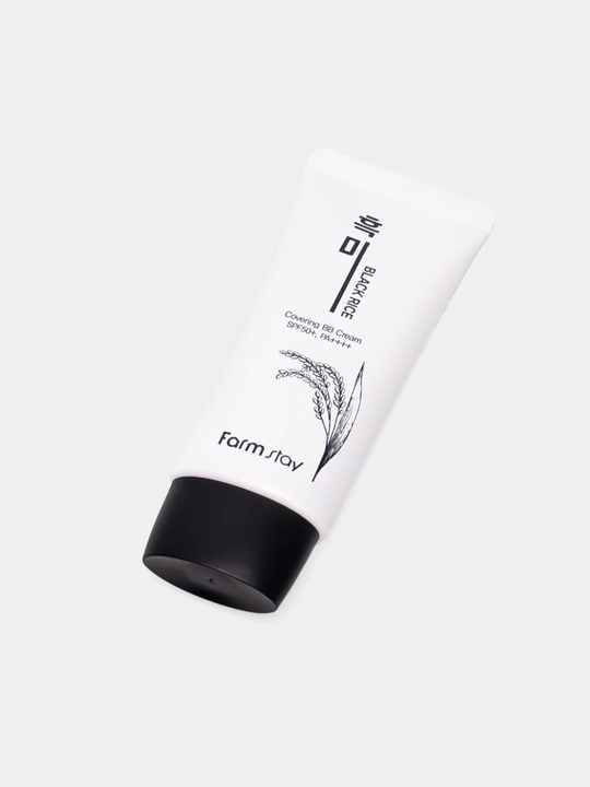 BB-крем Farmstay SPF50+++ Black Rice, выравнивает тон кожи, защита от солнца, 50 мл
