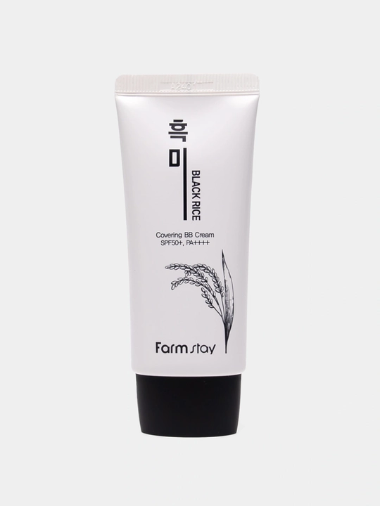 BB-крем Farmstay SPF50+++ Black Rice, выравнивает тон кожи, защита от солнца, 50 мл