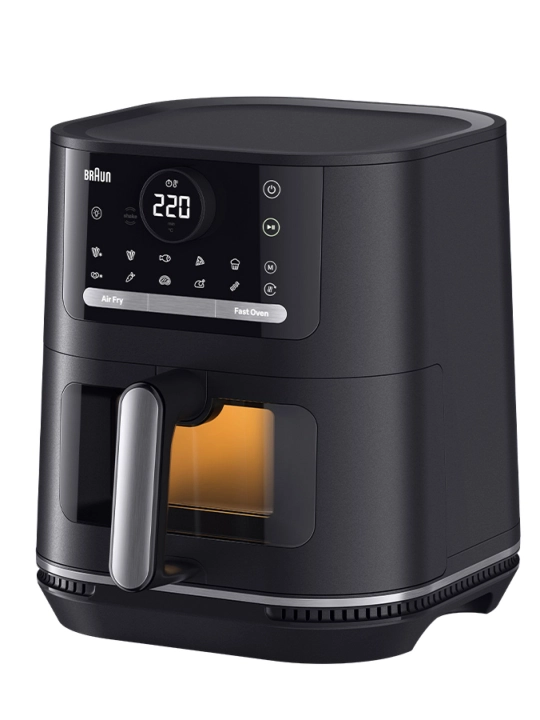 Braun MultiFry 5 HF5055IBK aerogril, 6 l, 2000 Vt, 15 dastur, kuzatuv oynasi