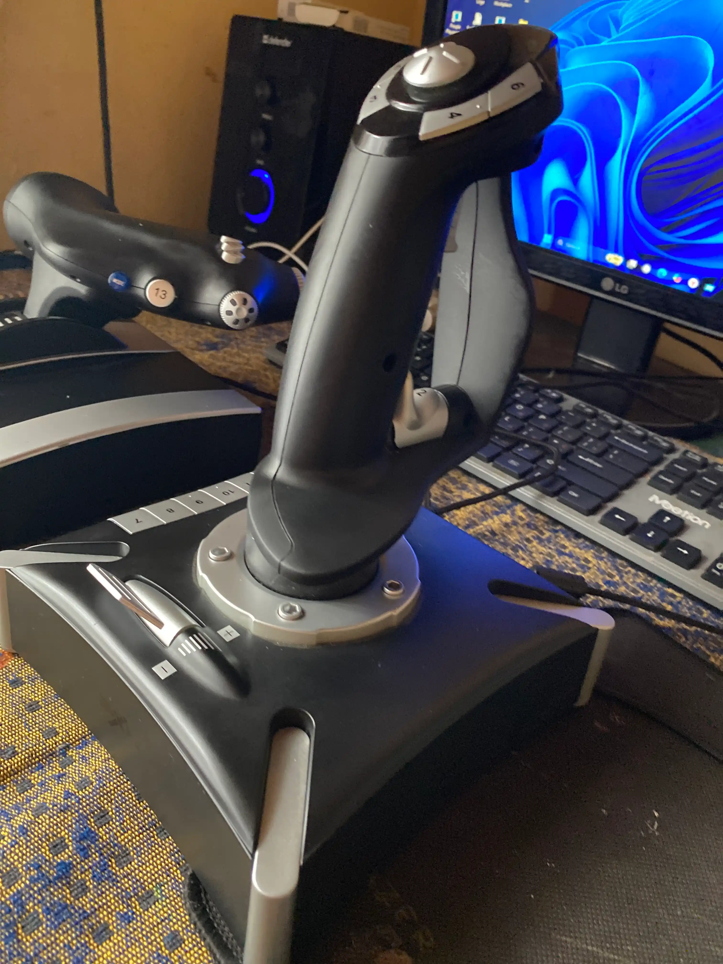 PXN 2119 pro, штурвал для авиа игр ,симулятор самолета, тяга и рычаг управления