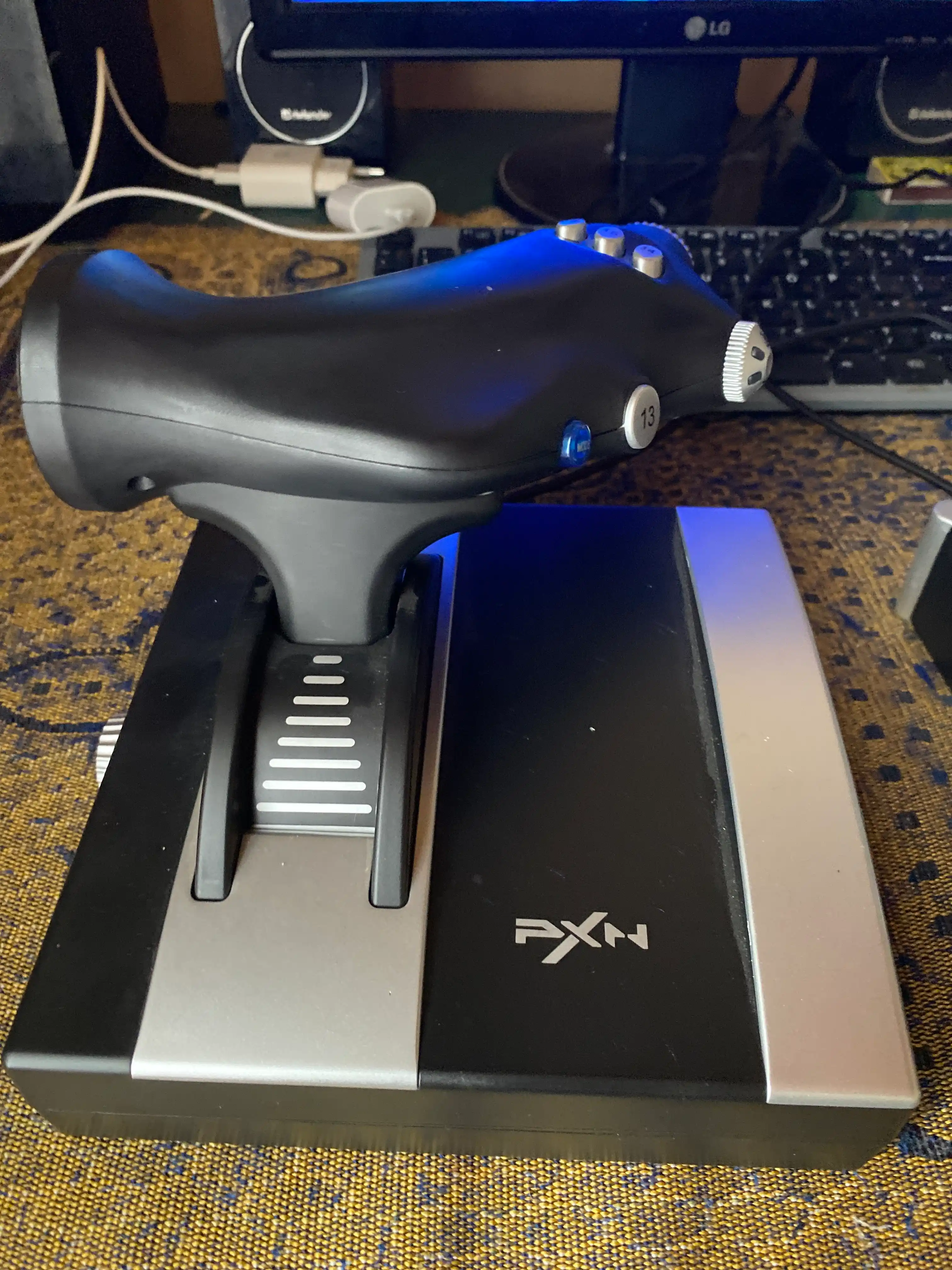 PXN 2119 pro, штурвал для авиа игр ,симулятор самолета, тяга и рычаг управления