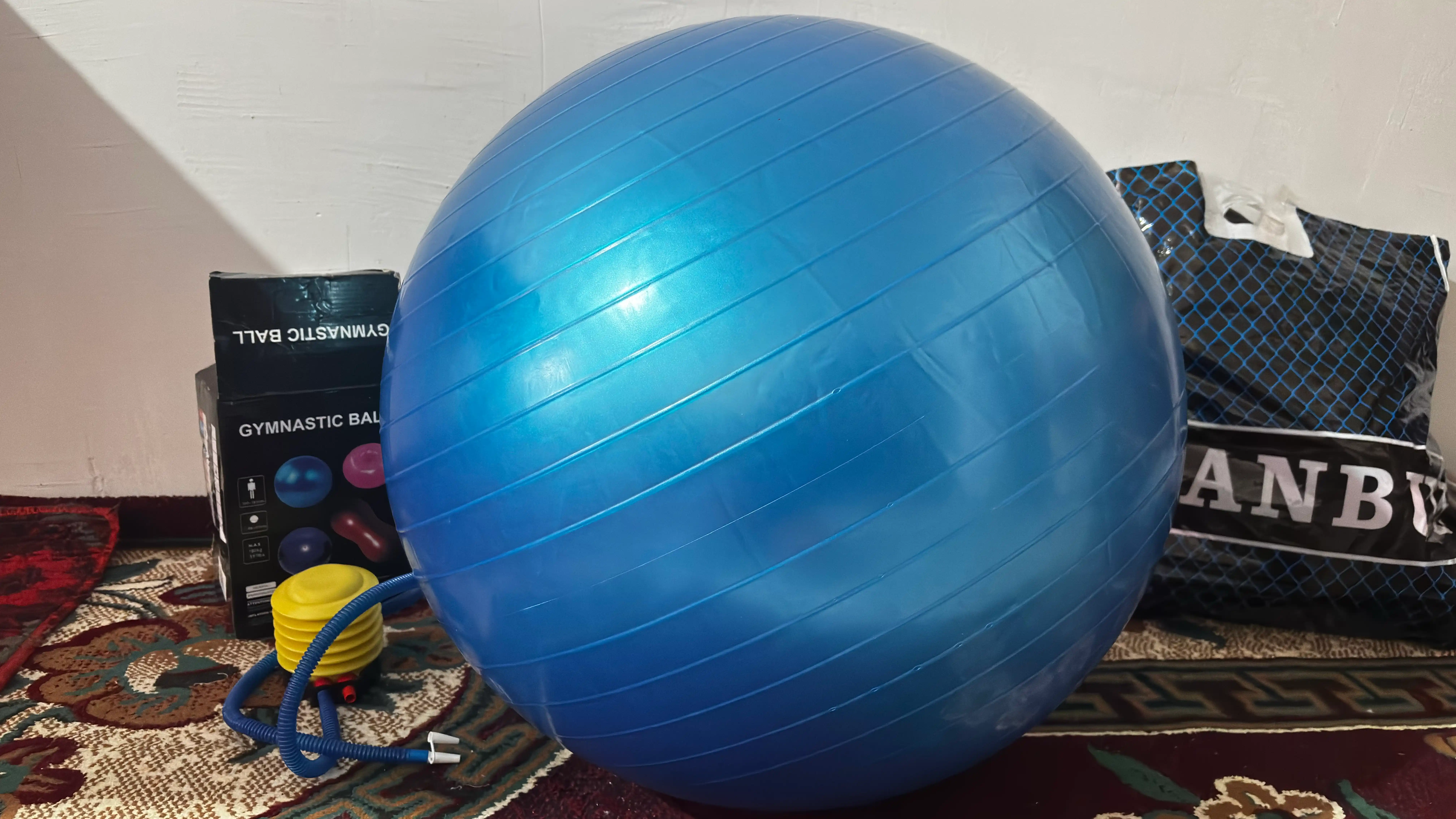 Мяч для фитнеса без шипом Fitball, фитбол 75-85-95 см, с насосом