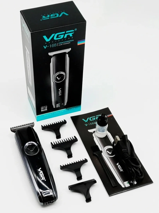 Simsiz professional soch olish mashinkasi VGR V-168, 0.4–3 mm, 100 daqiqa ishlash