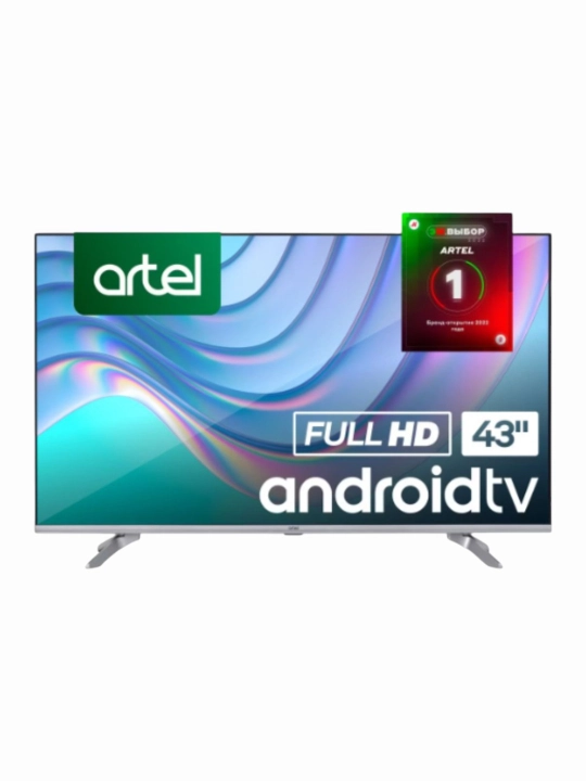 Artel UA43H3401 43" чёрный Smart TV, FHD LED, Wi-Fi, Android TV, Bluetooth - 
