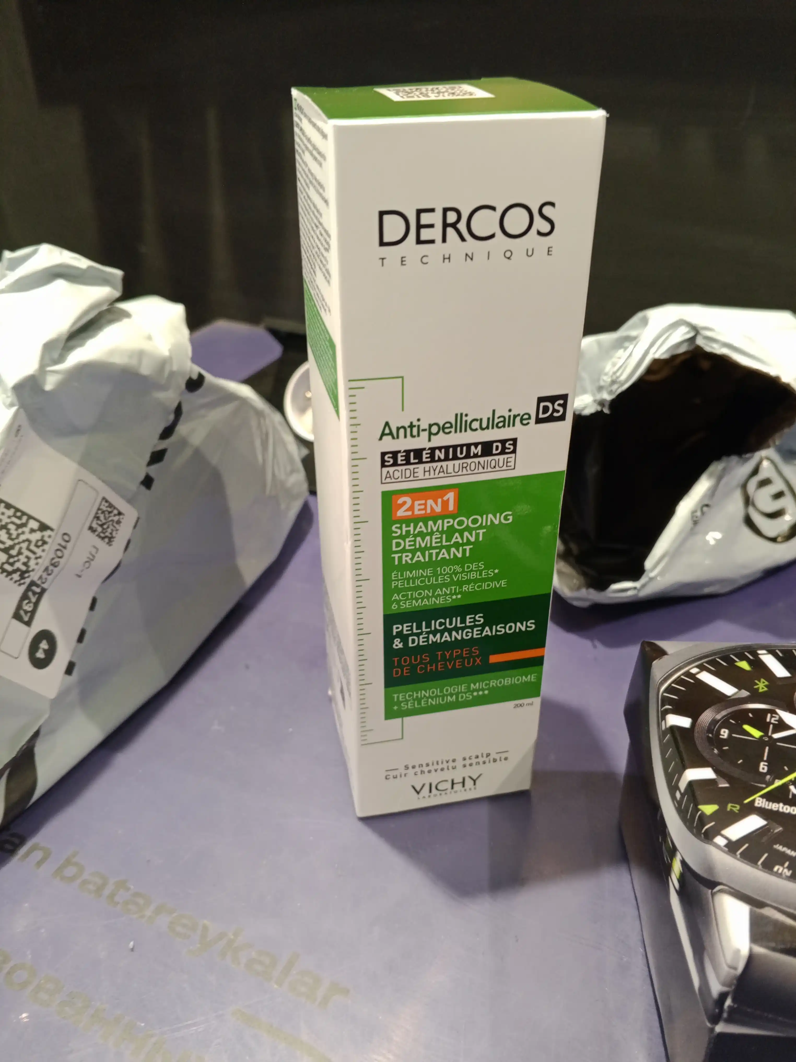 Vichy Dercos Против перхоти DS Интенсивный увлажняющий шампунь-уход 2 в 1, 200 мл