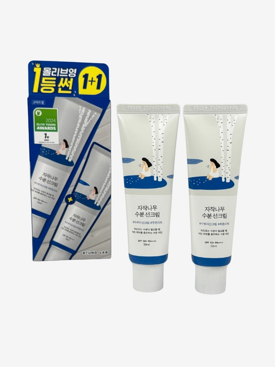 Солнцезащитный крем Round Lab с березовым соком SPF50+ PA++++, увлажняющий, Корея, 50 мл