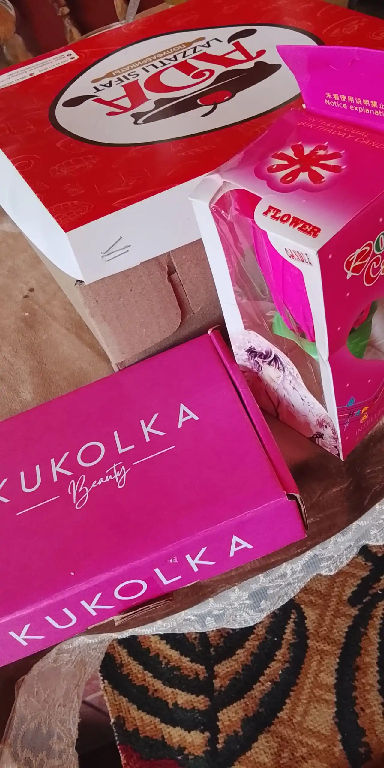 Cвеча для торта UYUM раскрывающийся цветок, с 8 маленькими свечами