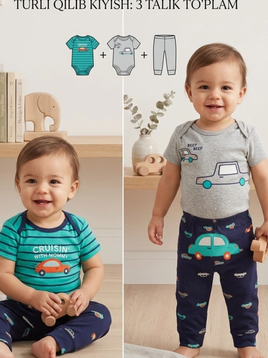 Набор одежды для новорожденных Carter's, комплект боди и штанишки, подарок на выписку