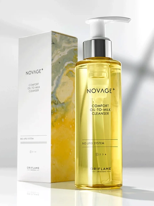 Очищающее масло-молочко Novage+ Comfort Oil-to-Milk Cleanser, снятие макияжа, 150 мл