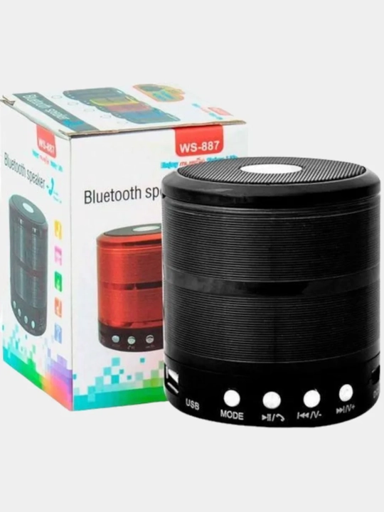 WS-887 Мини колонка – беспроводной звук с поддержкой Bluetooth и USB