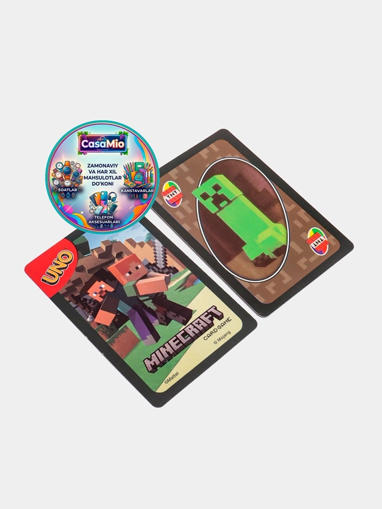 Настольные игры UNO, настольная игра мафия, настольная игра UNO Flip, настольные игры Minecraft