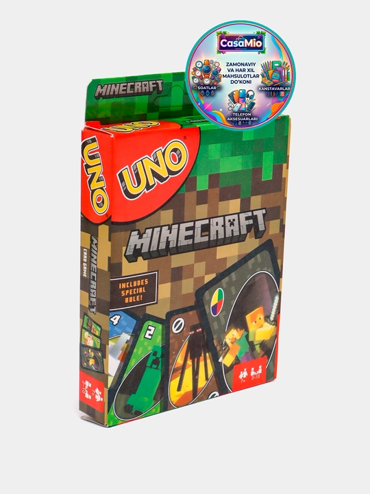 Настольные игры UNO, настольная игра мафия, настольная игра UNO Flip, настольные игры Minecraft