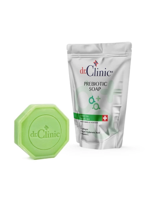 Мыло Dr.Clinic  Green Tea — очищающее и осветляющее для жирной кожи, выровнивает тон кожи