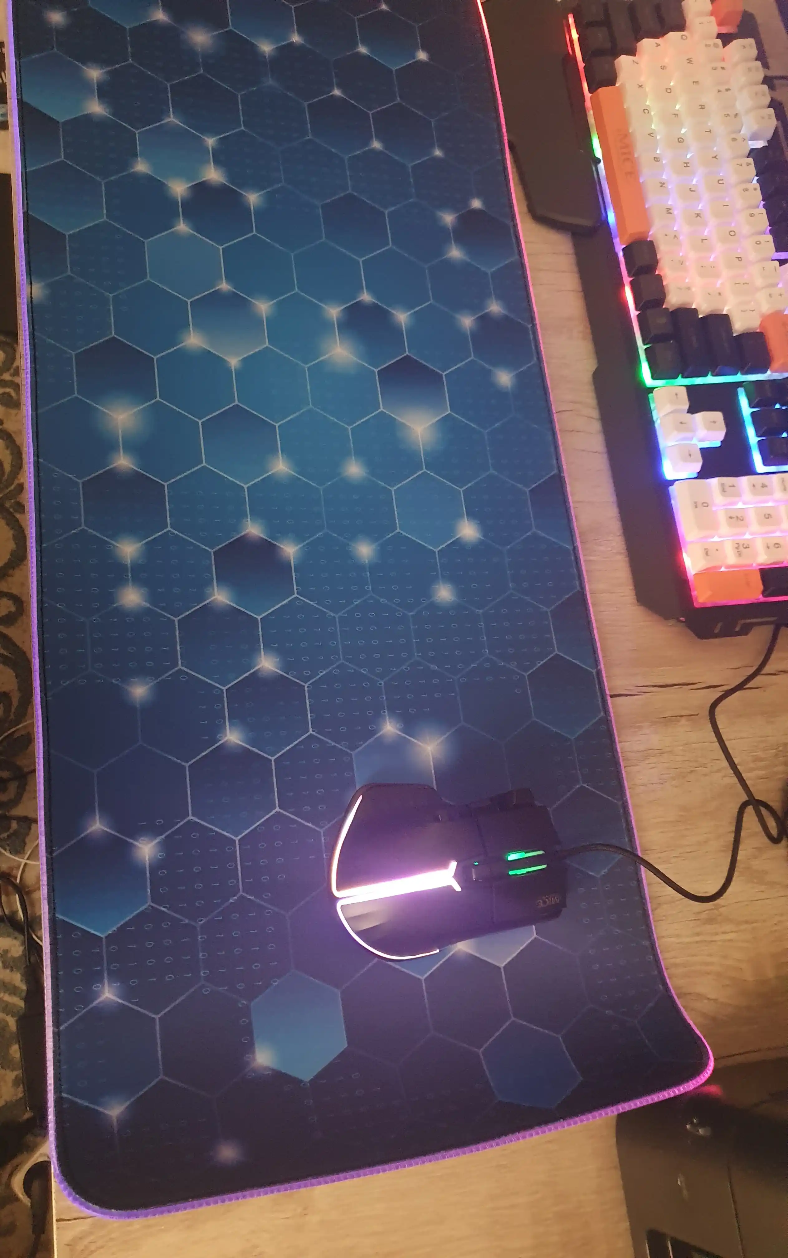 Проводная компьютерная мышь, для Gamer, iMICE с RGB подсветкой, 12800 DPI