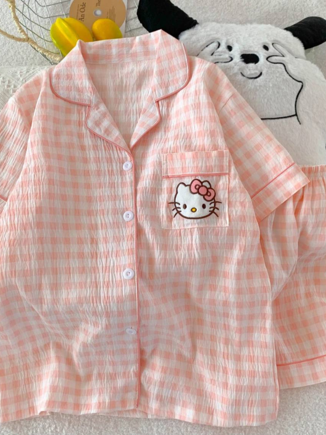 Hello Kitty ayollar pijamasi katakli - 