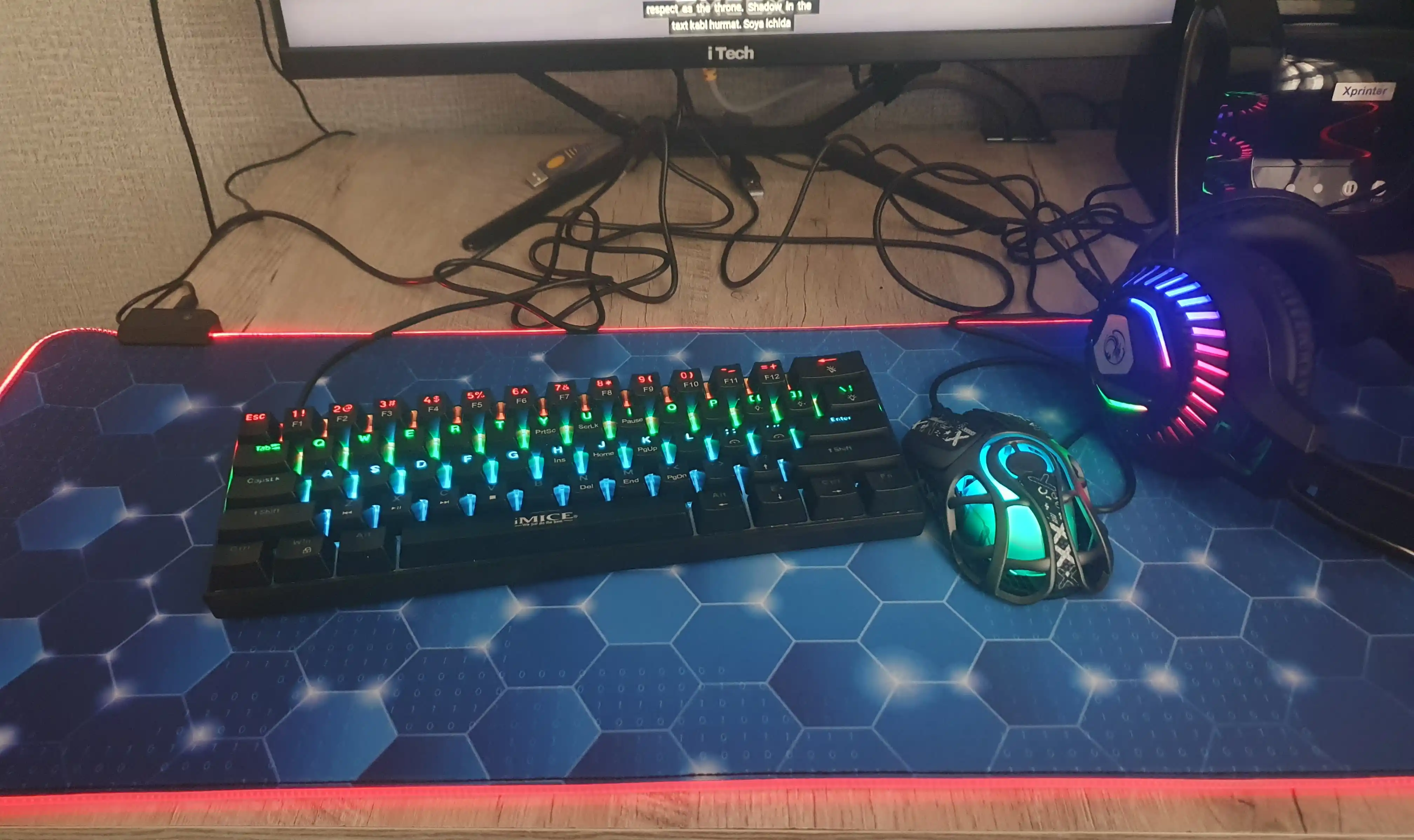 IMICE Mexanik klaviatura GK-690TRI / GK-900 RGB, Bluetooth,2.4G,Type-C, Gaming Klaviatura