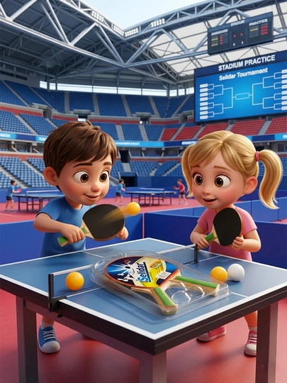 Selidar stol tennisi to‘plami 2 ta raketka + 3 ta to‘p - 