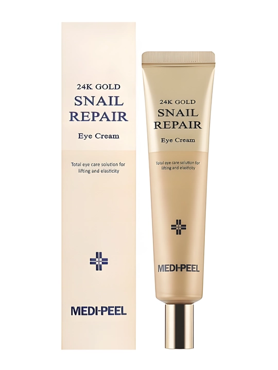Крем  вокруг глаз MEDI-PEEL 24K Gold Snail  — разглаживает морщины, лифтинг,упругость