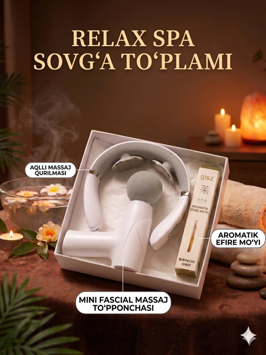 Massaj qutisi, sovg‘a spa to‘plami, dam olish, xotirjamlik - 