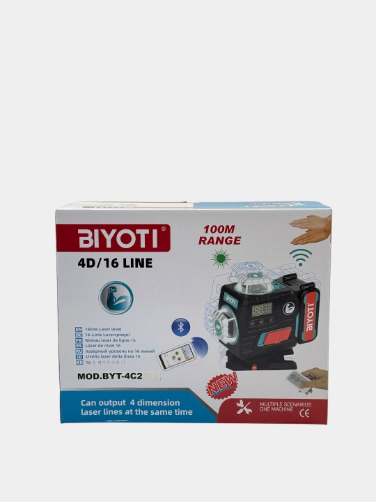 BIYOTI 4D lazer sathi (16 liniya): Bluetooth, 2 AKB, pult va keys (art. BYT-4C2)