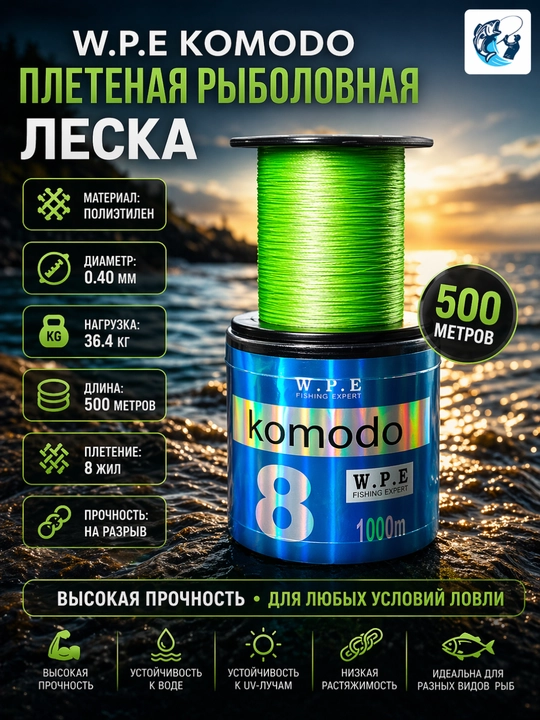 Плетенка Komodo,  8, 12 - 
