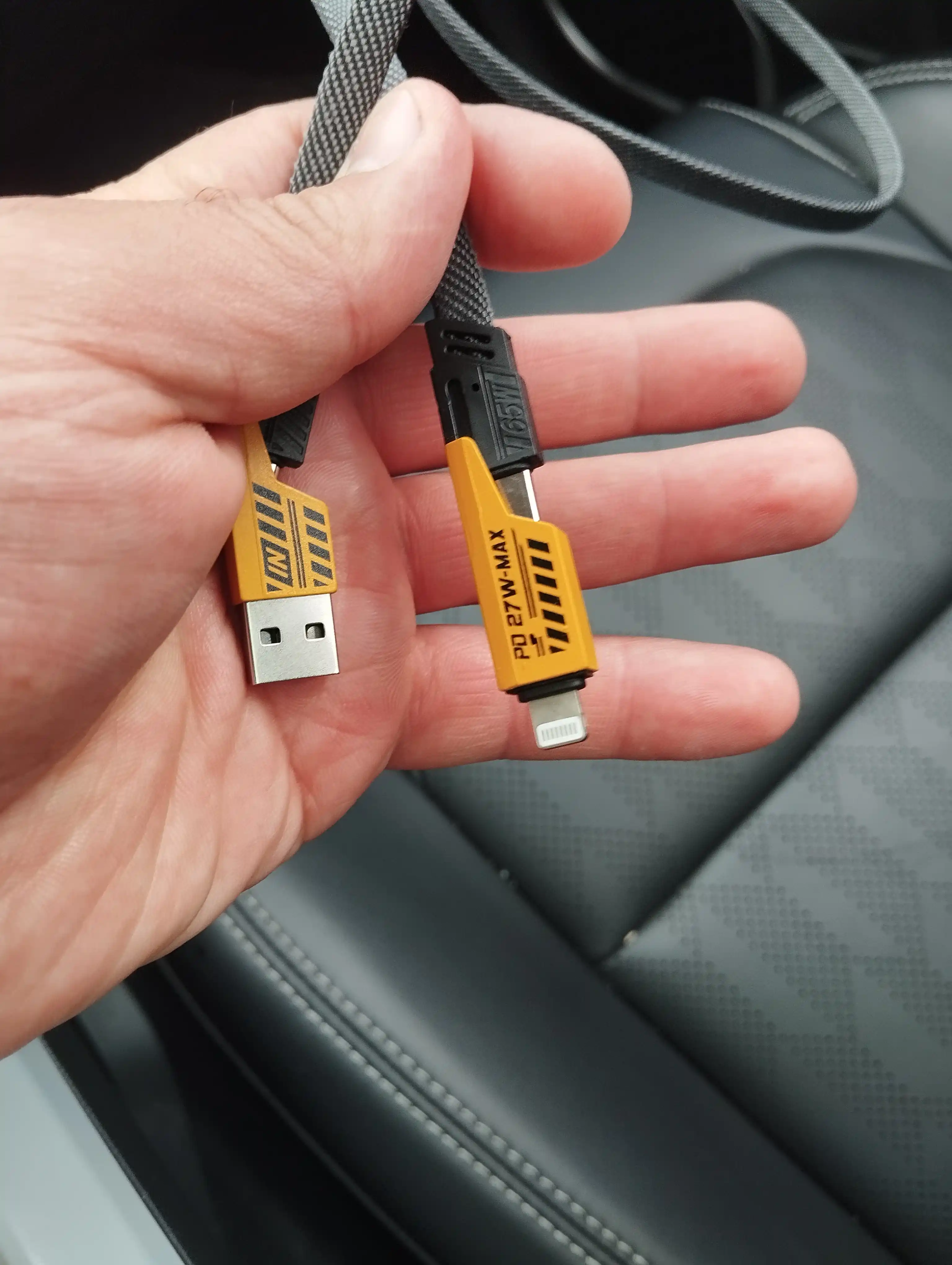 USB transformator kabeli: Type-C, Lightning - USB-A, Type-C