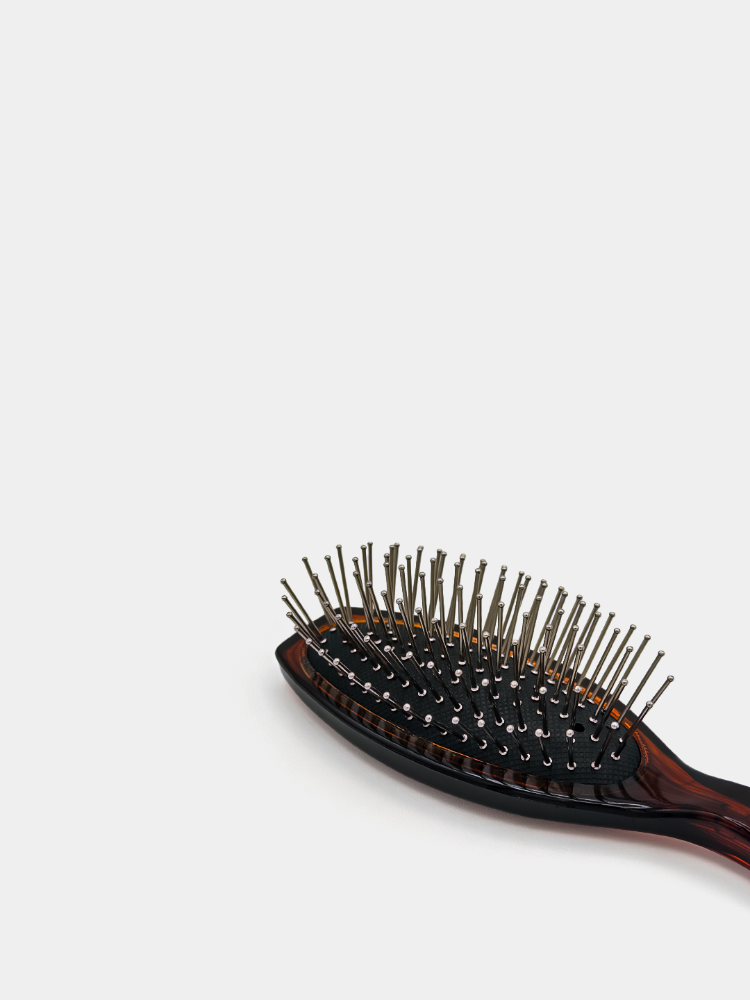 Koreyscha massaj tarog'i soch uchun metall tishli Seung Lee Brush, kichik