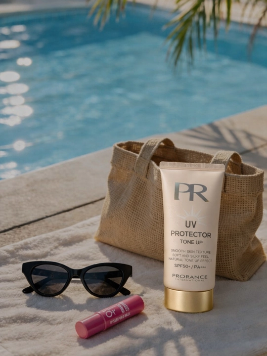 SPF50 quyosh krem tone up yuz uchun UV himoya krem