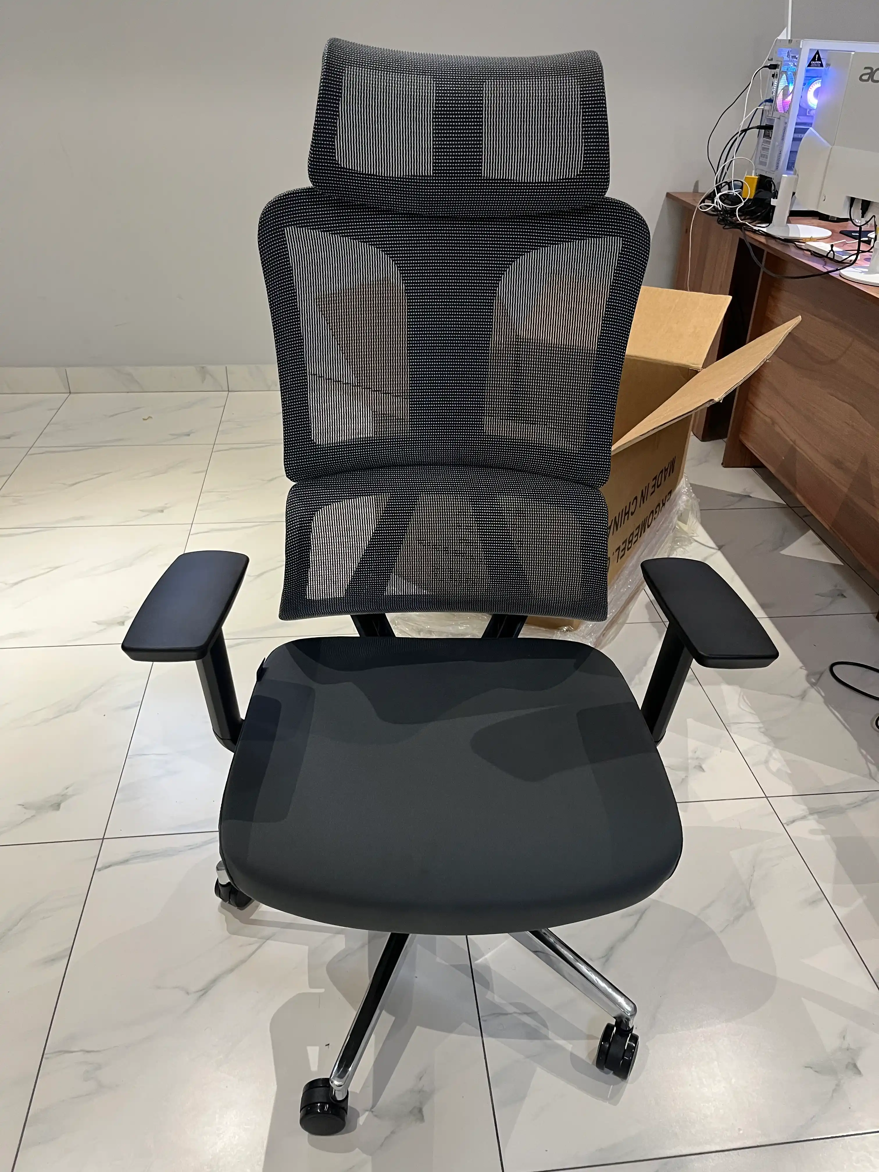 ERGO Air Lite HB Black Ofis, kompyuter kreslosi, kursi