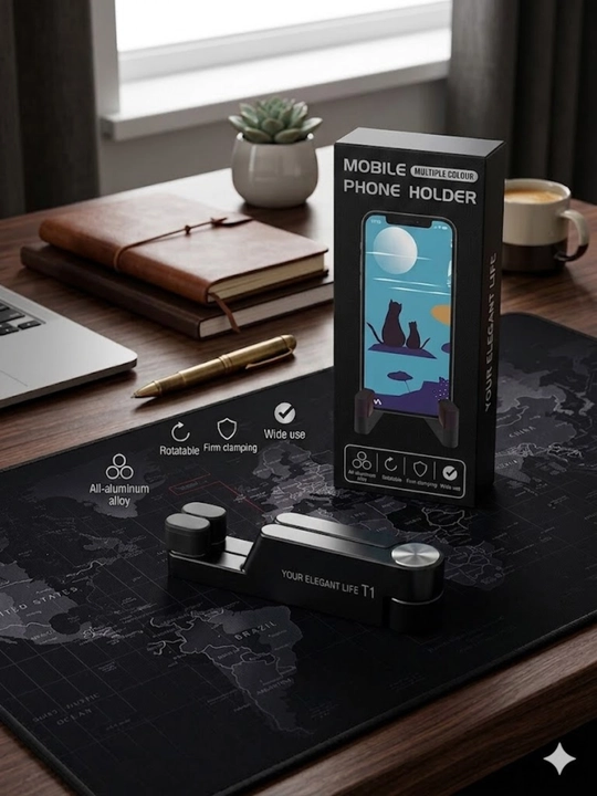 Telefon tutqich stend buklanadigan stol uchun universal mobil ushlagich