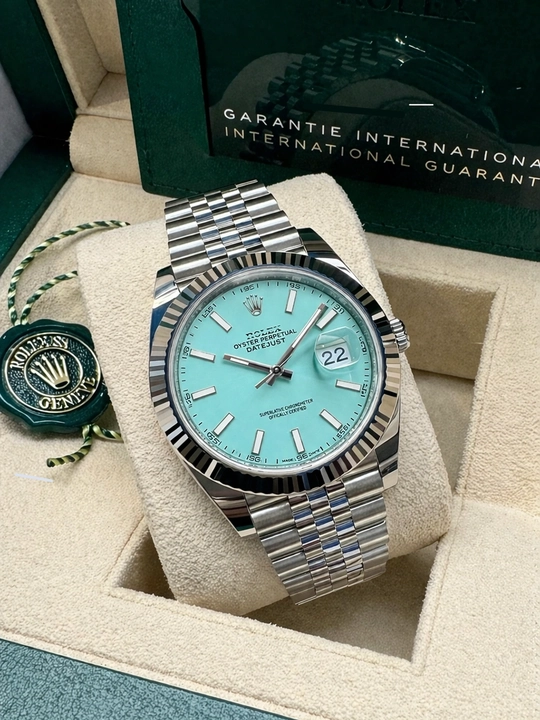 Erkaklar qo'l soati Rolix datejust 42 mm, kvarts mexanizmli, sovg'a to'plami bilan birga
