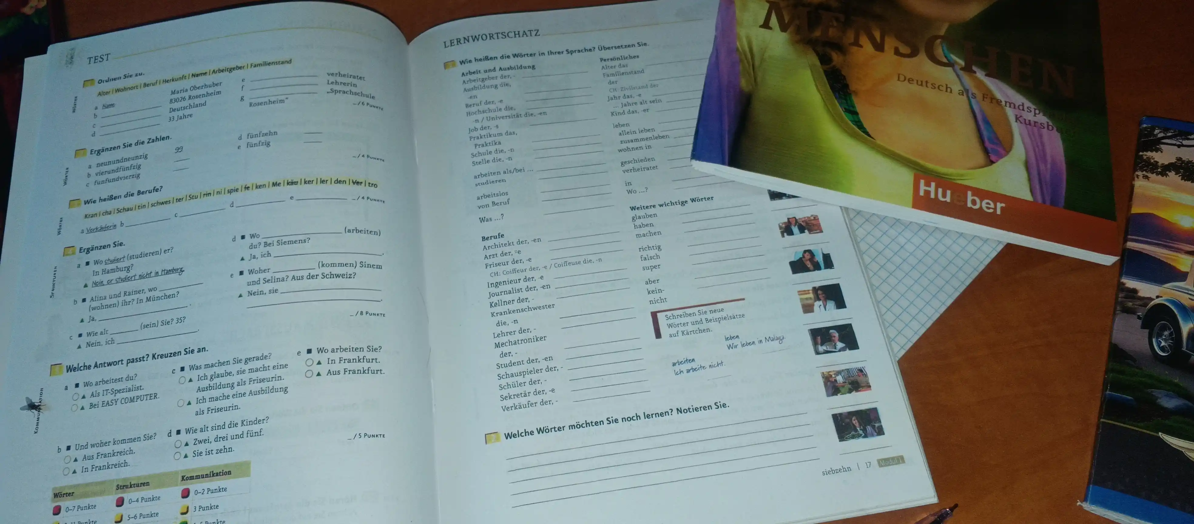 Menschen Kursbuch Arbeitsbuch A1.1