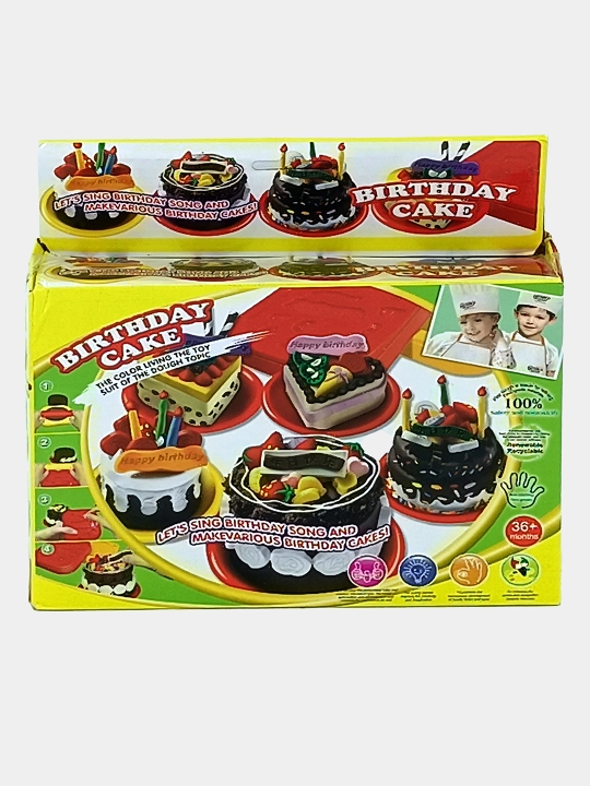 Tug'ilgan kun torti uchun "Birthday Cake" xamir to'plami va qoliplar