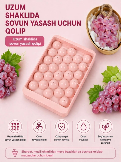 Форма для мыла, форма виноград, форма для льда, handmade мыло