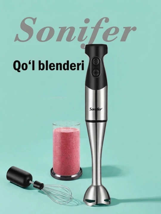 Погружной блендер Sonifer SF-8030, 600 Вт, металлический корпус - 