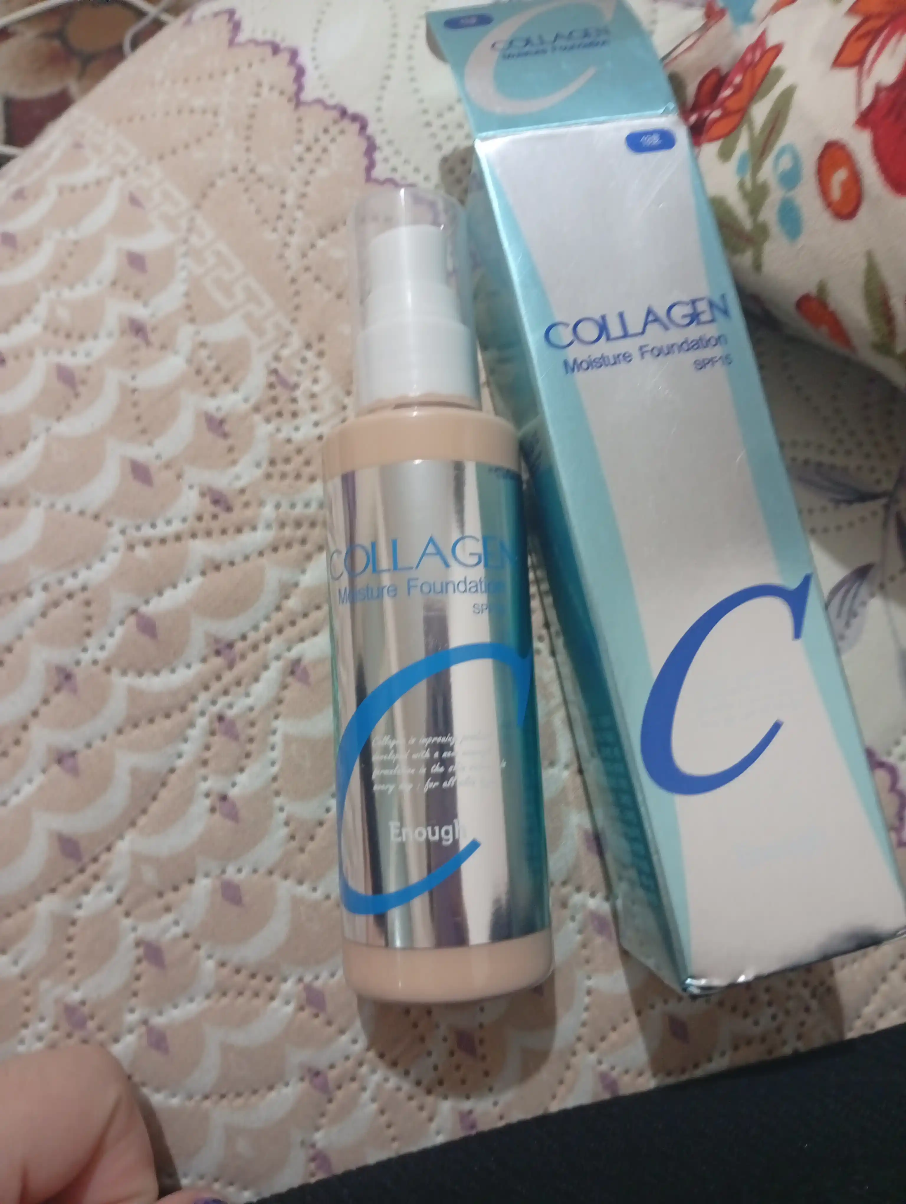 Tonal kremi Collagen, kollagen bilan, matli, SPF 15+, namlantiruvchi, 100 ml