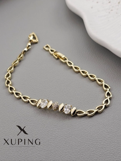 Женский браслет, 19 см, Xuping — 1001PRT-BRASLET8-БЕЖЕВ