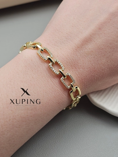 Женский браслет, 19 см, Xuping — 1001PRT-BRASLET8-БЕЖМЕЛ