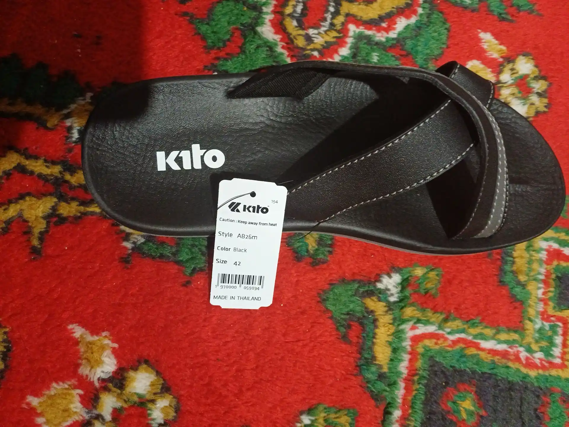 Kito Thailand erkaklar flip-floplari, 10 dan ortiq turdagi, anatomik taglik