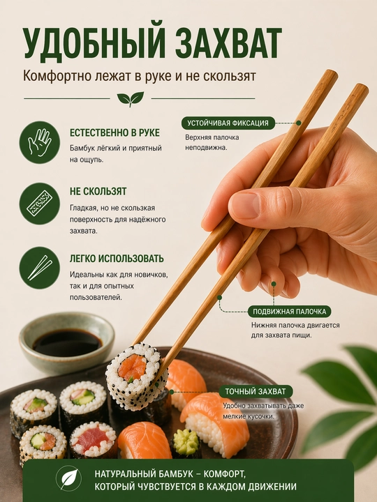 Палочки для еды, набор палочек, палочки для суш, черные палочки, палочки с золотым декором