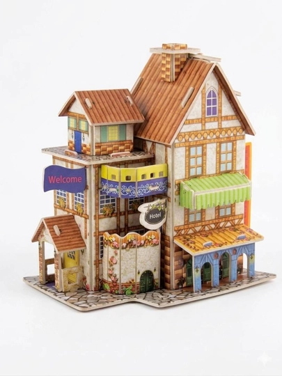 3D-пазл для детей из картона, сборная модель — TMZ-PUZZLE-БРОНЗ