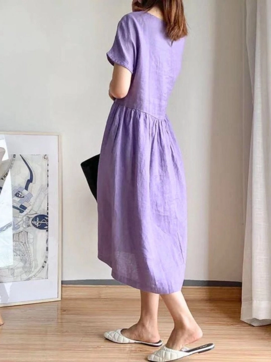 Женское летнее платье oversize миди